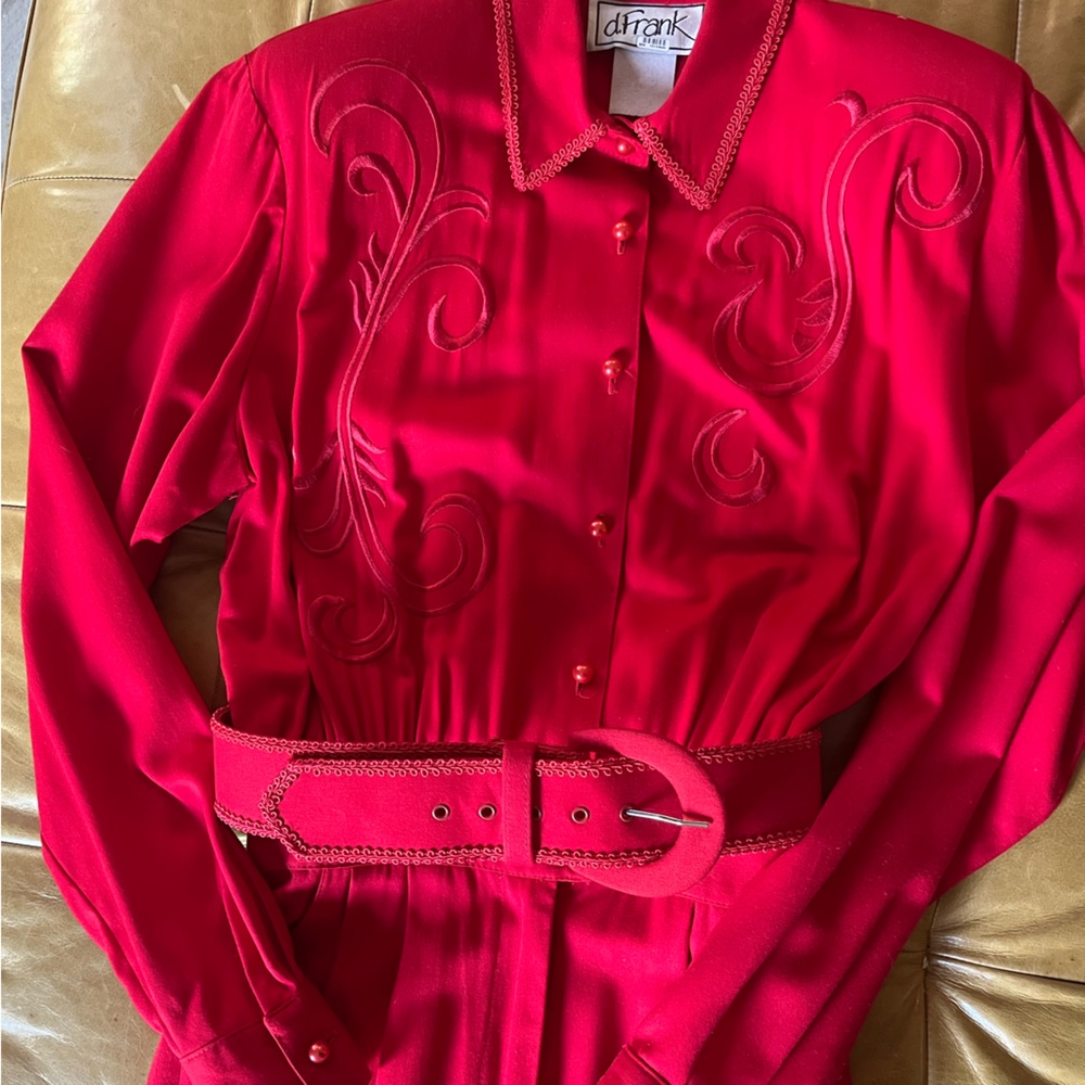 Vintage Red Jumpsuit